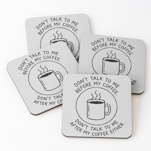 Item preview, Don't Talk To Me Before My Coffee-Humorous Coffee Quote and Mug designed and sold by ThreadRiotTees.