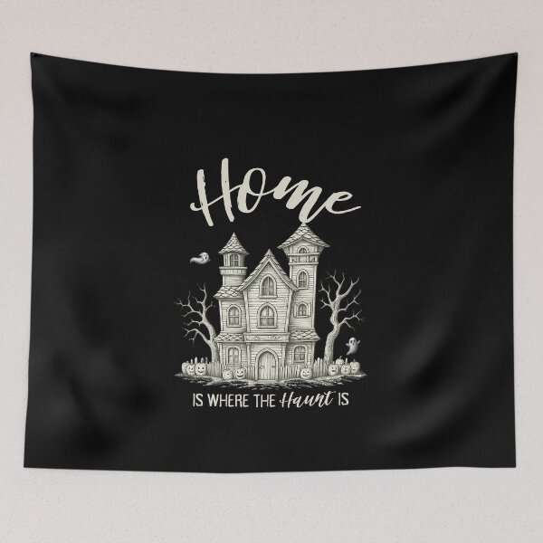Item preview, Home Is Where The Haunt Is | Spooky Haunted House | Light Ink Edition designed and sold by SunandShade.