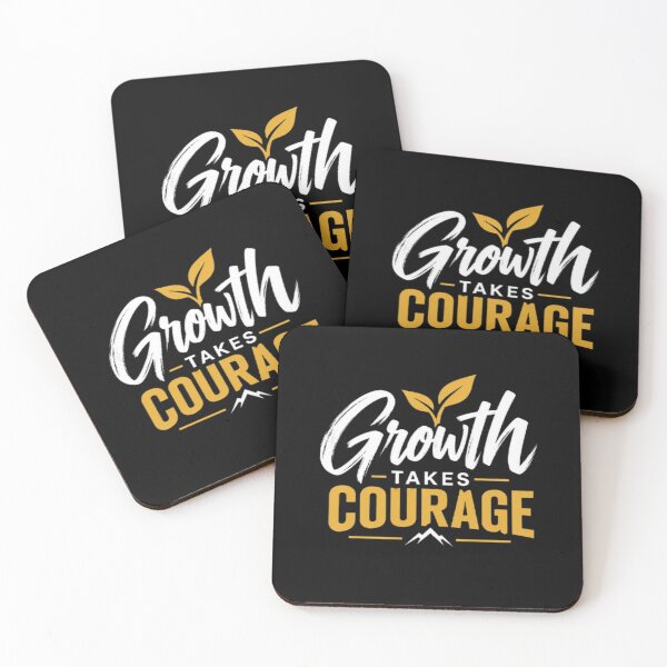 Item preview, Growth Takes Courage – Motivational Climbing Quote Design designed and sold by v6ziix.