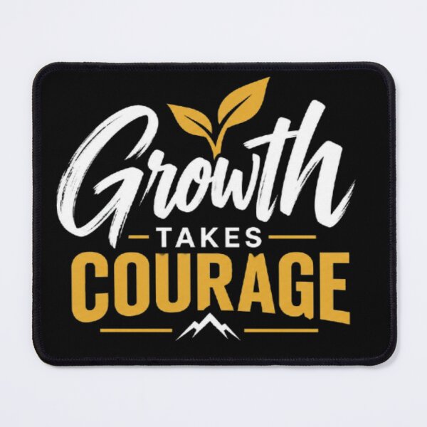 Item preview, Growth Takes Courage – Motivational Climbing Quote Design designed and sold by v6ziix.