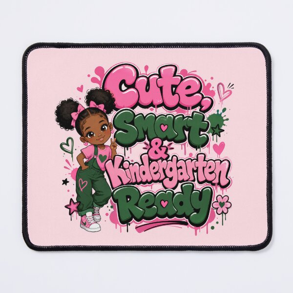 Item preview, Cute, Smart & Kindergarten Ready – Black Girl School Pride designed and sold by MomParentADHD.