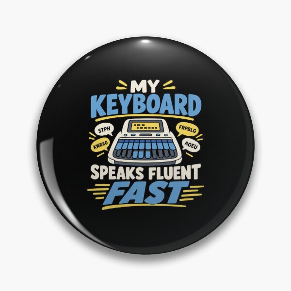 Item preview, My Keyboard Speaks Fluent Fast Funny Stenographer Gift designed and sold by DreamLayerStudio.