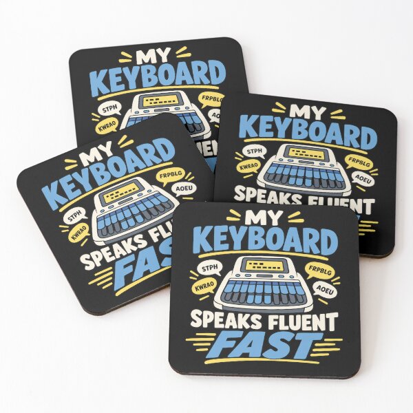 Item preview, My Keyboard Speaks Fluent Fast Funny Stenographer Gift designed and sold by DreamLayerStudio.