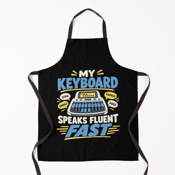 Item preview, My Keyboard Speaks Fluent Fast Funny Stenographer Gift designed and sold by DreamLayerStudio.