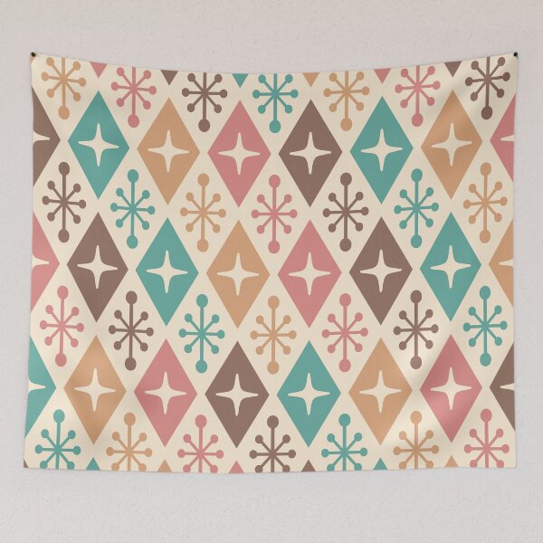 Item preview, Mid Century Modern Retro Starburst Pattern designed and sold by tonymagnerart.