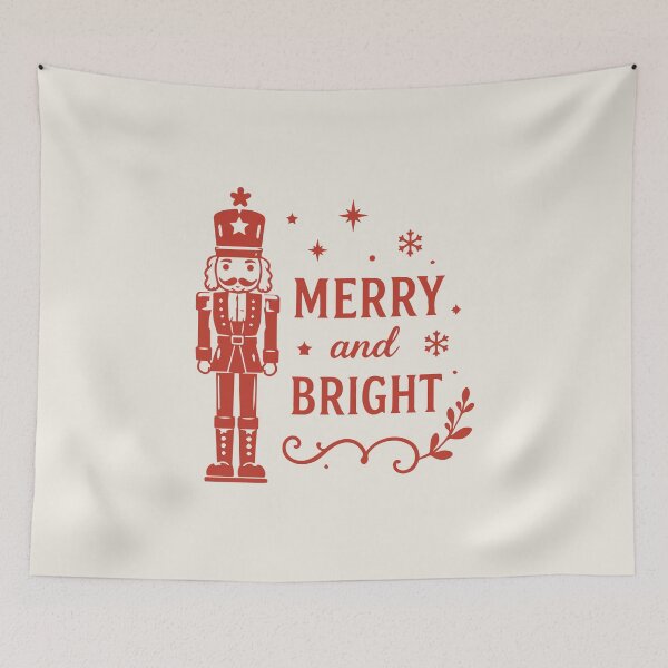 Item preview, Merry And Bright Nutcracker – Vintage Christmas Art designed and sold by Tklezardesigns.