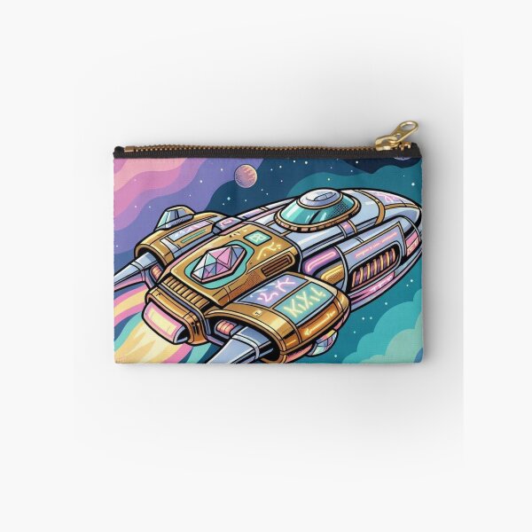Item preview, Neon spaceship – Futuristic Space Adventure Illustration designed and sold by Dogandesighn.
