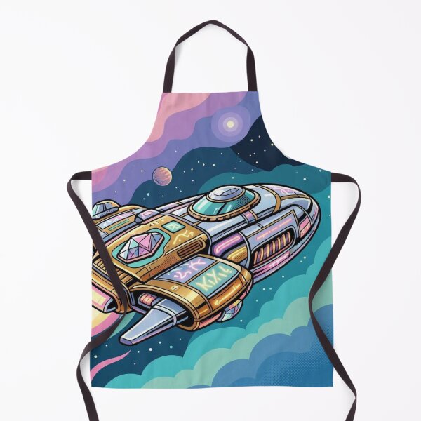 Item preview, Neon spaceship – Futuristic Space Adventure Illustration designed and sold by Dogandesighn.