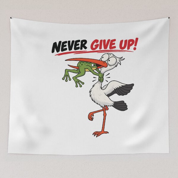Item preview, Never Give Up designed and sold by PRINTIONAL.