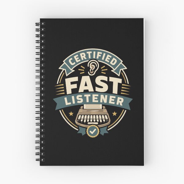 Item preview, Certified Fast Listener Funny Court Reporter Gift designed and sold by DreamLayerStudio.