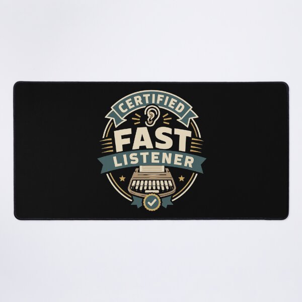 Item preview, Certified Fast Listener Funny Court Reporter Gift designed and sold by DreamLayerStudio.