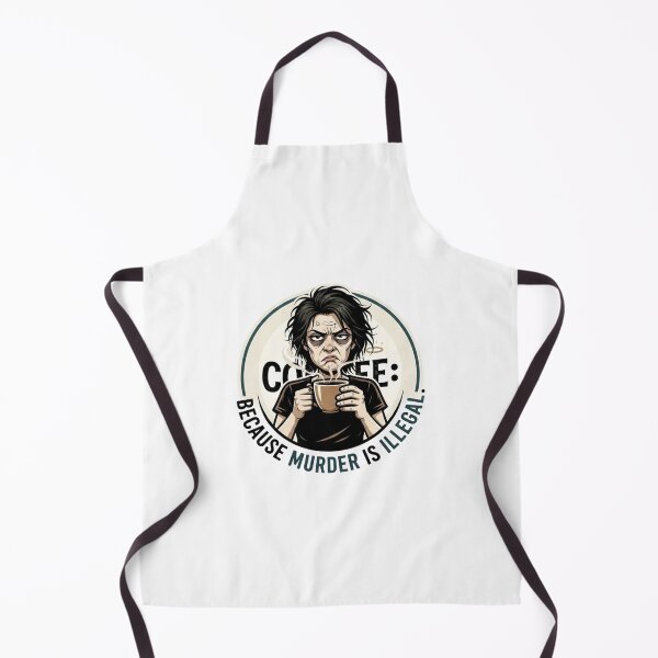 Item preview, Coffee Because Murder Is Illegal – Dark Humor Coffee Lover Design designed and sold by CleverGoods.