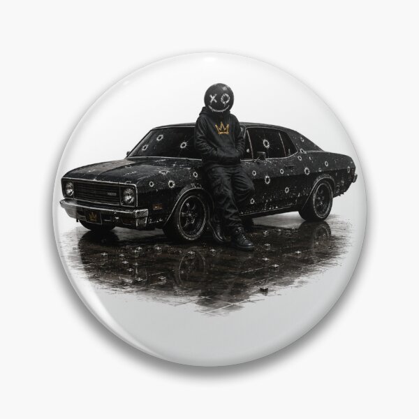 Item preview, BuBu La Street – Dark Streetwear Masked Character, Urban Car & Street Art Design designed and sold by PLUSHIWORLDtm.