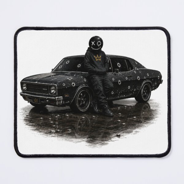 Item preview, BuBu La Street – Dark Streetwear Masked Character, Urban Car & Street Art Design designed and sold by PLUSHIWORLDtm.