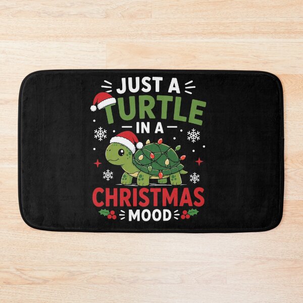 Item preview, Just a Turtle in a Christmas Mood – Funny Christmas Turtle Holiday designed and sold by mraihan.