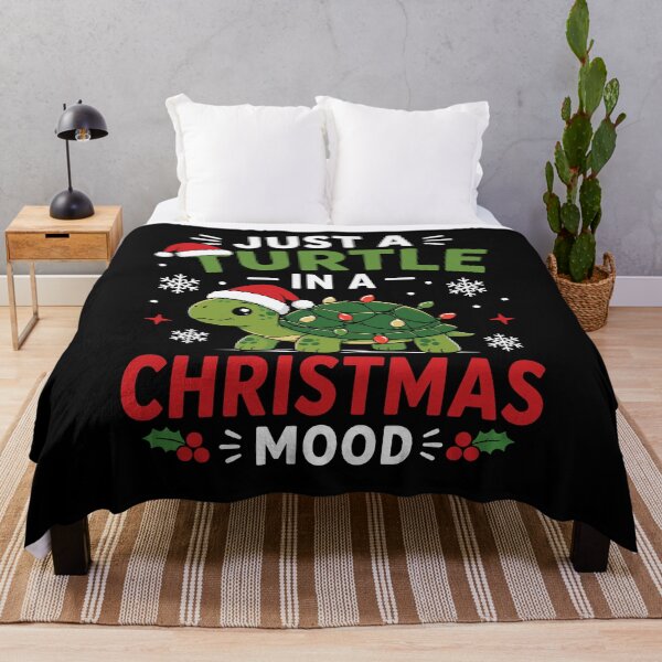 Item preview, Just a Turtle in a Christmas Mood – Funny Christmas Turtle Holiday designed and sold by mraihan.