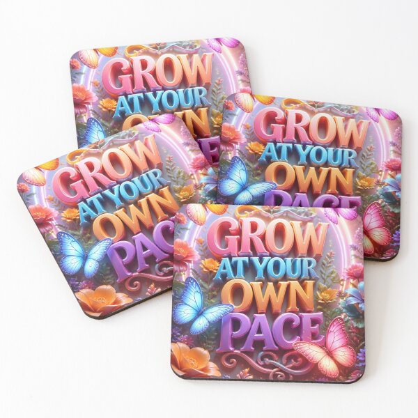 Item preview, Grow At Your Own Pace Y2K Holographic Butterfly Self Love designed and sold by mo-carnival.