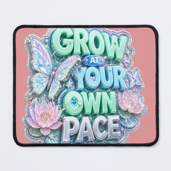 Item preview, Grow At Your Own Pace Y2K Holographic Butterfly Self Love designed and sold by mo-carnival.