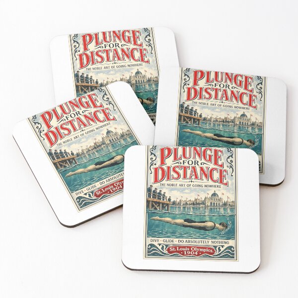 Item preview, Plunge for Distance – St. Louis Olympics 1904 – Vintage Swimming History designed and sold by Past in Threads.