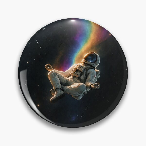 Item preview, Stillness Beyond the Stars – Meditating Astronaut Cosmic Art designed and sold by SacredLensV.