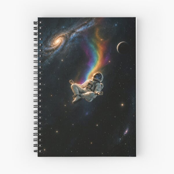Item preview, Stillness Beyond the Stars – Meditating Astronaut Cosmic Art designed and sold by SacredLensV.