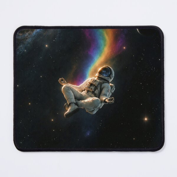 Item preview, Stillness Beyond the Stars – Meditating Astronaut Cosmic Art designed and sold by SacredLensV.