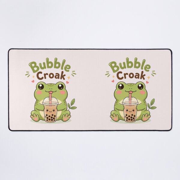 Item preview, Bubble Croak – Cute Frog with Boba Tea Kawaii Bubble Tea Lover designed and sold by Sanika arts .