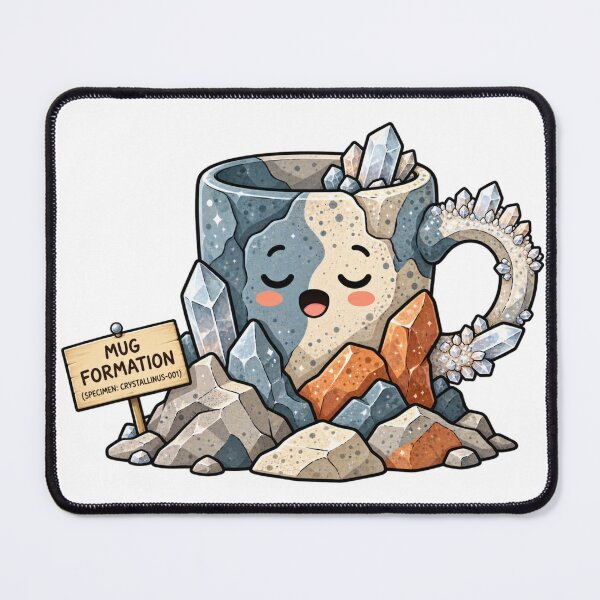 Item preview, Crystal Rock Mug Cute Geology Coffee Mineral Crystal Lover Rockhound Science Gift designed and sold by MrDev.