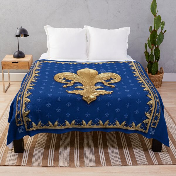 Item preview, Quebec Fleur De Lys Oro Azul Real Patrimonio Francocanadiense designed and sold by ProjectNoah.