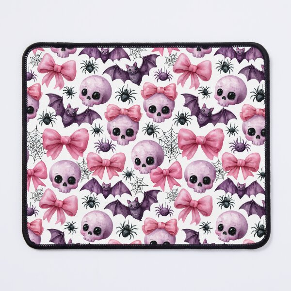 Item preview, Pastel Skull Bow Halloween Pattern designed and sold by NadinArtStudio.