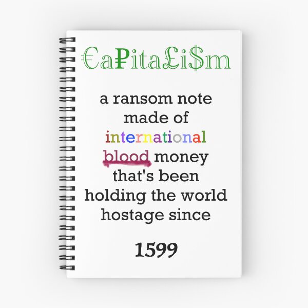 Item preview, Capitalism a Ransom Note designed and sold by MAC Art&Designs.