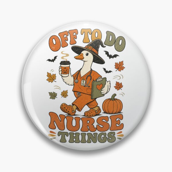 Item preview, Silly Goose Nurse Shirt, Off To Do Nurse Things Halloween T-Shirt, Funny Nursing Student Gift, Cute Ghost Witch Goose Autumn Crewneck designed and sold by shirt-hard-top1.