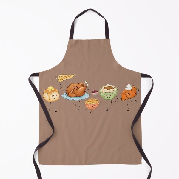 Item preview, Thankful Cute Thanksgiving Food Friends Cartoon Autumn Graphic designed and sold by InOtterNew.