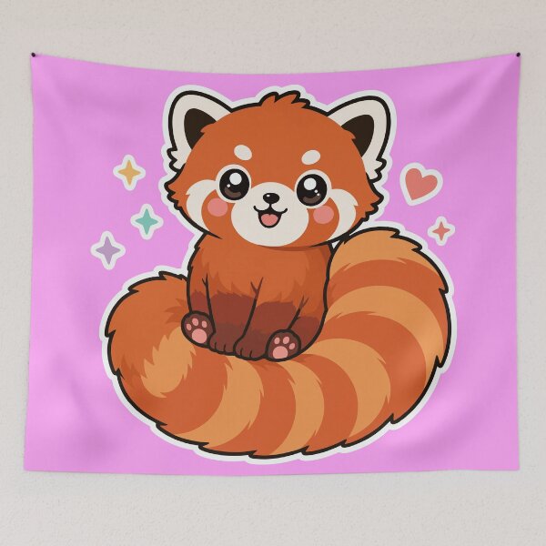 Item preview, Cute Kawaii Red Panda - Adorable Little Animal designed and sold by killem667.