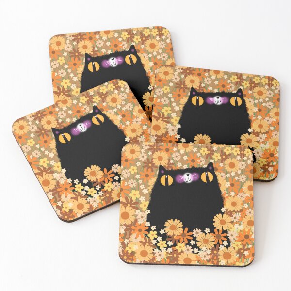 Item preview, Black Cat and Autumn Colors designed and sold by poket.piktures.