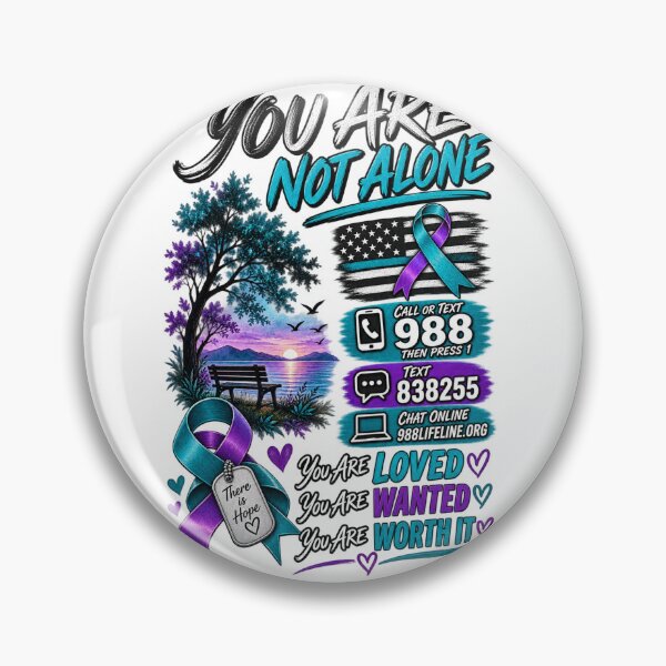 Item preview, You Are Loved You Are Wanted You Are Worth It – Suicide Awareness designed and sold by MJ3in1.