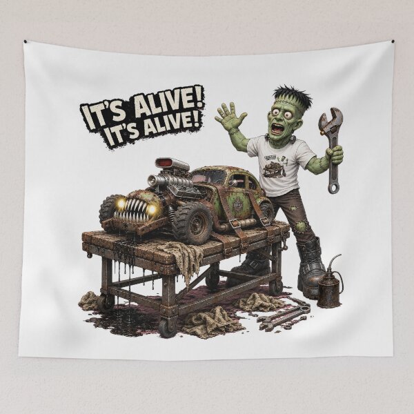 Item preview, Bad Bug – It’s Alive! Monster Mechanic Hot Rod designed and sold by Classic Chaos Creations.