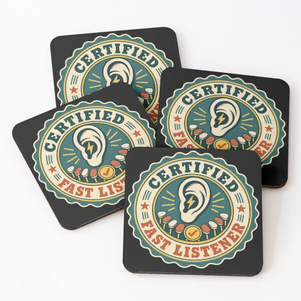 Item preview, Certified Fast Listener Vintage Court Reporter Stenography Gift designed and sold by DreamLayerStudio.
