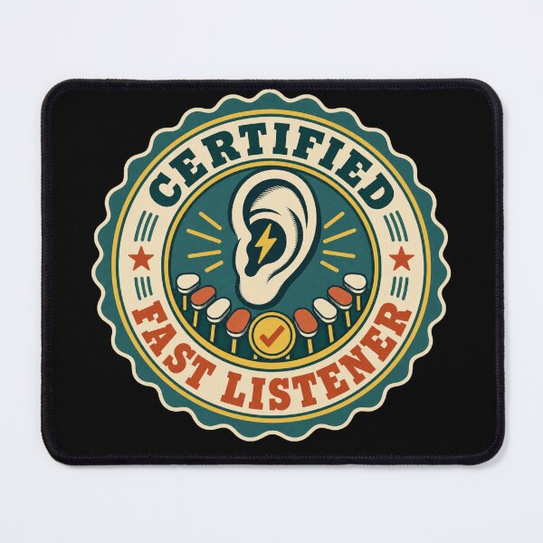 Item preview, Certified Fast Listener Vintage Court Reporter Stenography Gift designed and sold by DreamLayerStudio.
