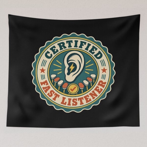 Item preview, Certified Fast Listener Vintage Court Reporter Stenography Gift designed and sold by DreamLayerStudio.