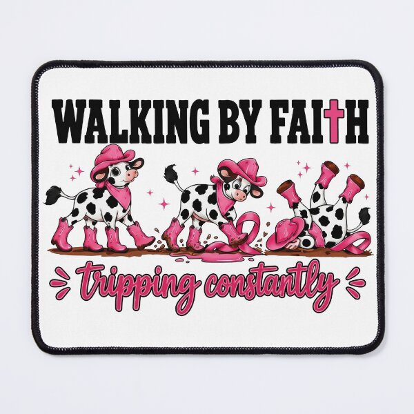 Item preview, Breast Cancer Awareness Shirt, Walking By Faith Tripping Constantly designed and sold by art-jendi.