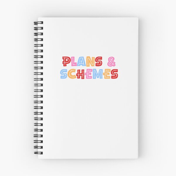 Item preview, PLANS & SCHEMES Notebook for the imaginative type. designed and sold by thehappyintrovert .