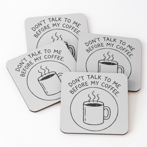 Item preview, Don't Talk To Me Before My Coffee - Coffee Mug with Humorous Text designed and sold by ThreadRiotTees.