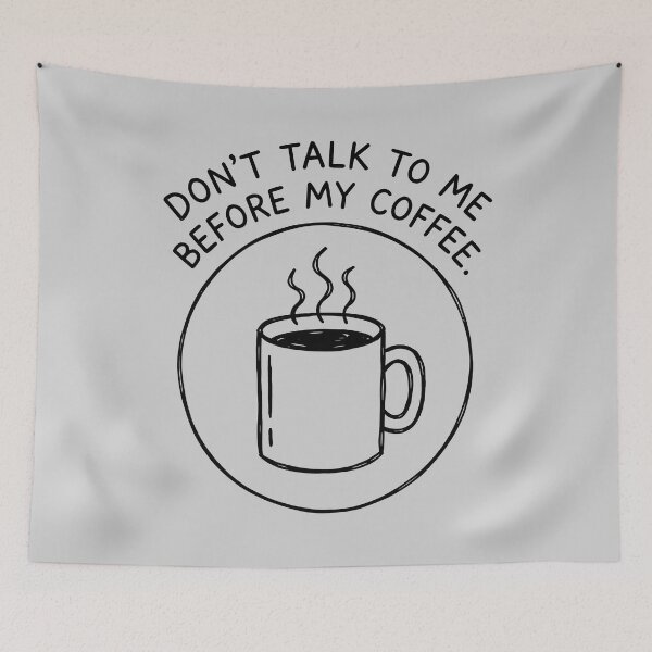 Item preview, Don't Talk To Me Before My Coffee - Coffee Mug with Humorous Text designed and sold by ThreadRiotTees.