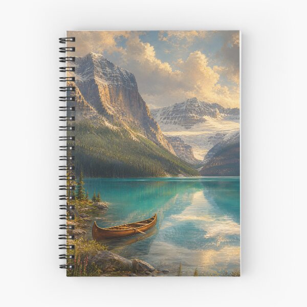 Item preview, Lake Louise Banff – Vintage Rocky Mountain Landscape Art designed and sold by DoReMiStudio.