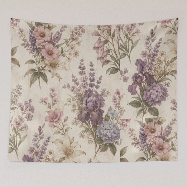 Item preview, Vintage Floral Bouquet Watercolor Botanical Flower Cottagecore Romantic Shabby Chic Garden designed and sold by MimiSabu.
