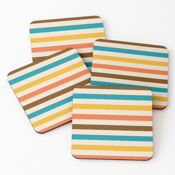 Item preview, Retro Mid Century Modern Stripes designed and sold by tonymagnerart.