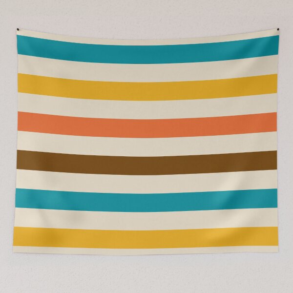 Item preview, Retro Mid Century Modern Stripes designed and sold by tonymagnerart.