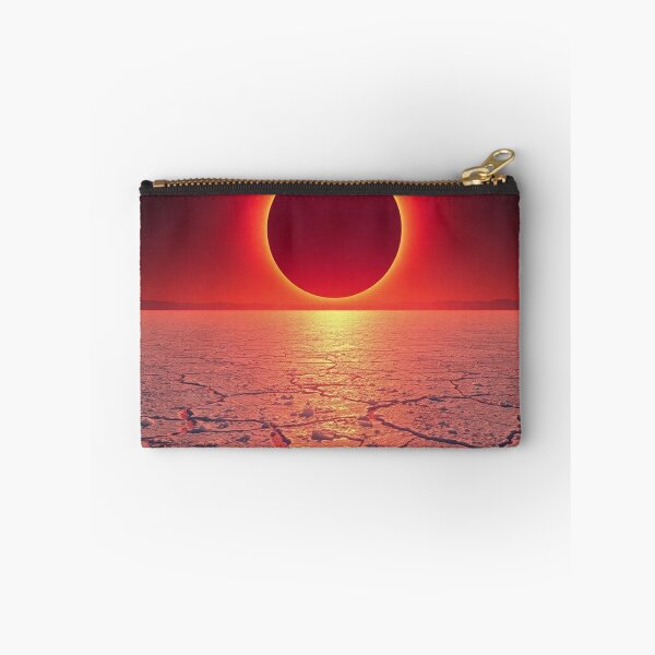 Item preview, Dramatic Solar Eclipse Over Desert Cracked Earth designed and sold by IntelliMindDesigns.