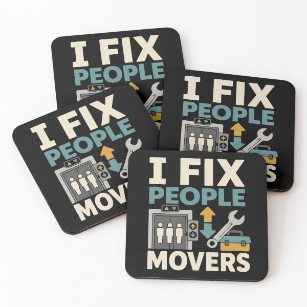 Item preview, I Fix People Movers Funny Elevator Mechanic Gift designed and sold by DreamLayerStudio.